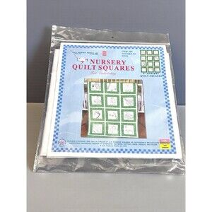Jack Dempsey - Twelve 9" x 9" Nursery Quilt Squares, #300/Pattern 1- Toys